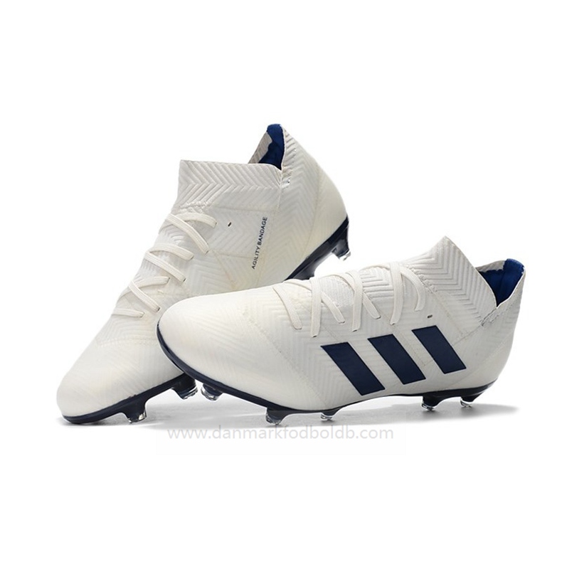Adidas Nemeziz 18.1 FG Fodboldstøvler Herre – Hvid Sort